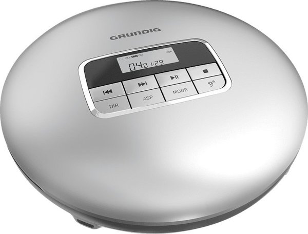 Grundig GCDP 8500 Φορητό CD Player, MP3/WMA, Οθόνη LCD, Ασημί/Μαύρο