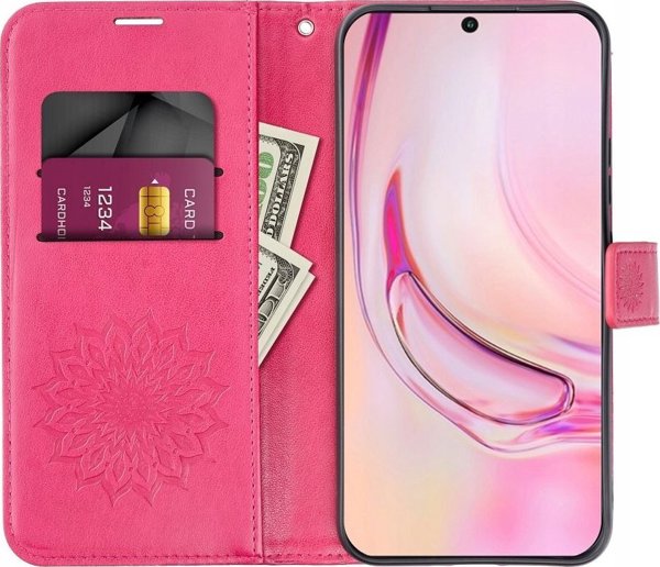 OEM Καμπούρα MEZZO Βιβλίο για SAMSUNG A15 4G / A15 5G μαντάλα ματζέντα