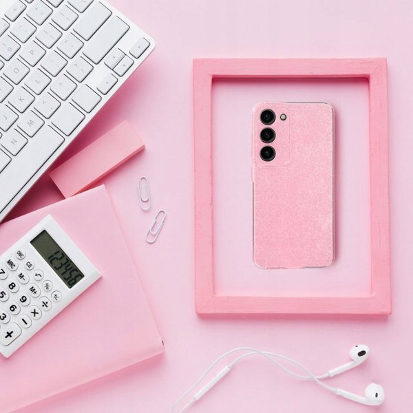 OEM Θήκη CLEAR CASE 2 mm BLINK για SAMSUNG A55 5G ροζ