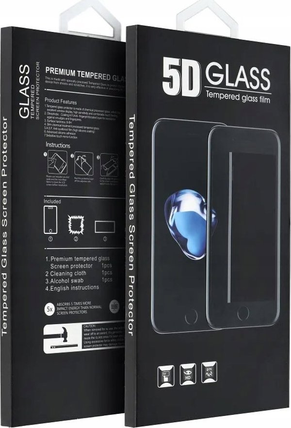 OEM 5D Full Glue Tempered Glass - για Honor 90 μαύρο
