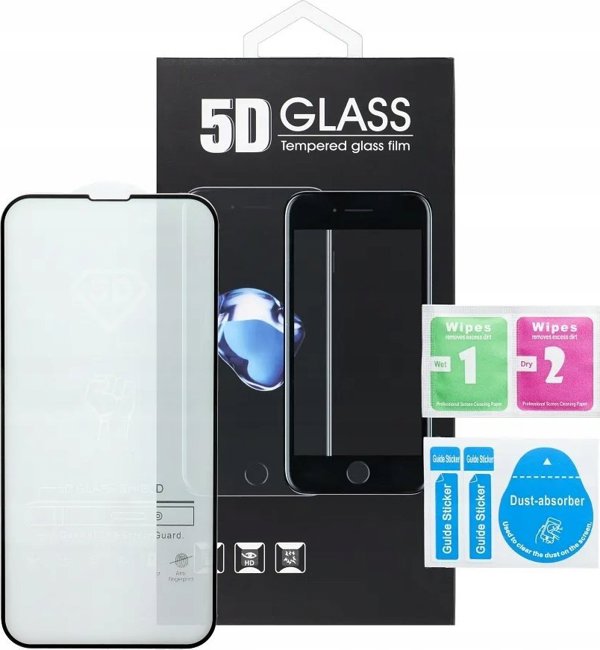 OEM 5D Full Glue Tempered Glass - για Honor 90 μαύρο