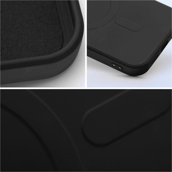 OEM Θήκη SILICONE MAG COVER συμβατή με MagSafe για IPHONE 13 Pro μαύρο