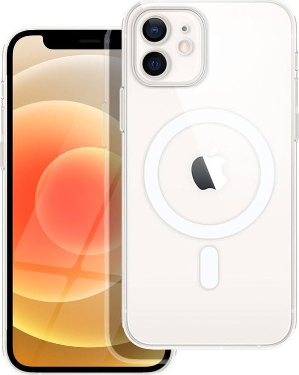 OEM Θήκη CLEAR MAG COVER με προστασία κάμερας συμβατή με MagSafe για IPHONE 12 διαφανής