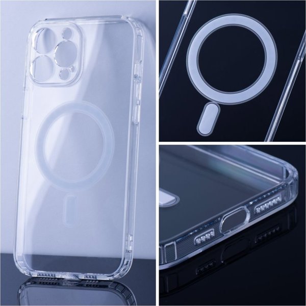OEM Θήκη CLEAR MAG COVER με προστασία κάμερας συμβατή με MagSafe για IPHONE 12 διαφανής