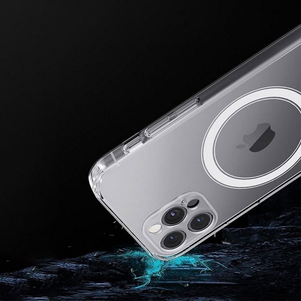 OEM Θήκη CLEAR MAG COVER με προστασία κάμερας συμβατή με MagSafe για IPHONE 12 διαφανής