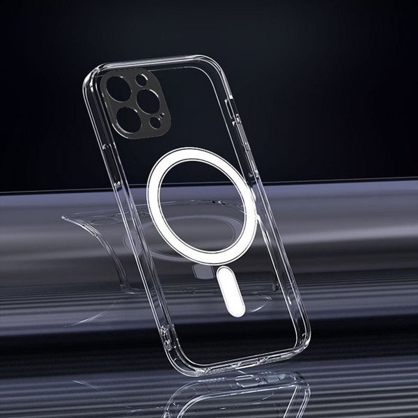 OEM Θήκη CLEAR MAG COVER με προστασία κάμερας συμβατή με MagSafe για IPHONE 12 διαφανής