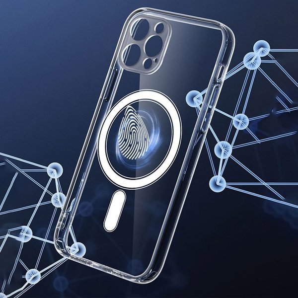 OEM Θήκη CLEAR MAG COVER με προστασία κάμερας συμβατή με MagSafe για IPHONE 12 διαφανής