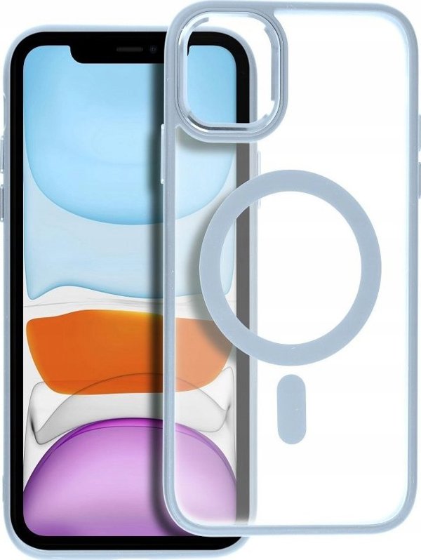 OEM Θήκη MATTE MAG COVER συμβατή με MagSafe για IPHONE 11 μπλε