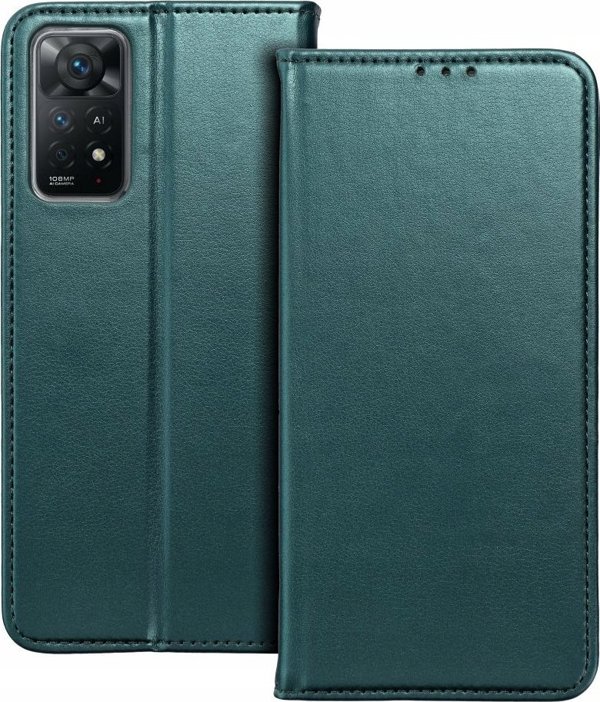 OEM Θήκη SMART MAGNETO για XIAOMI Redmi Note 13 Pro Plus 5G σκούρο πράσινο
