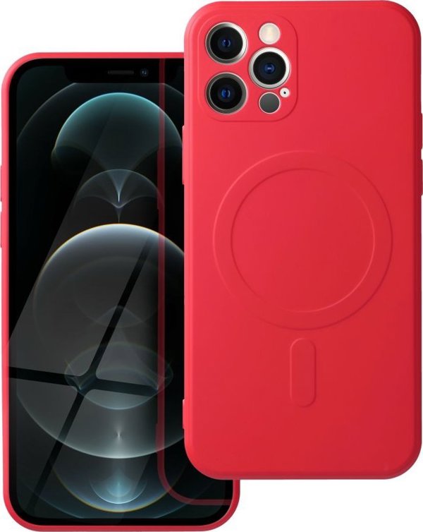 OEM Θήκη ΣΙΛΙΚΟΝΗΣ MAG COVER συμβατή με MagSafe για IPHONE 12 Pro κόκκινο