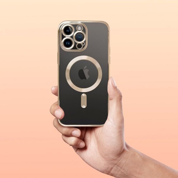 OEM Θήκη ELECTRO MAG COVER συμβατή με MagSafe για IPHONE 13 χρυσό