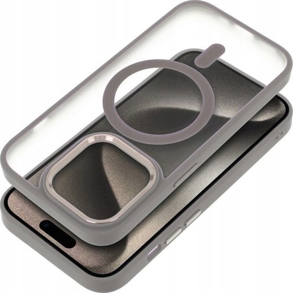 OEM Θήκη MATTE MAG COVER συμβατή με MagSafe για IPHONE 16 Pro Max τιτάνιο