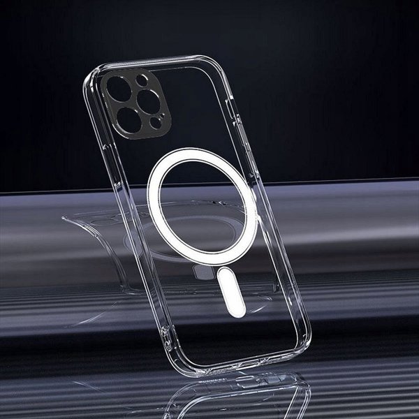 OEM Θήκη CLEAR MAG COVER (MID) συμβατή με MagSafe για IPHONE 15 Pro Max διάφανη