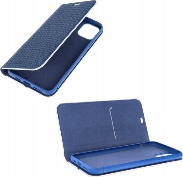 OEM Καμπύρα LUNA Βιβλίο Carbon για IPHONE 16 Pro Max μπλε