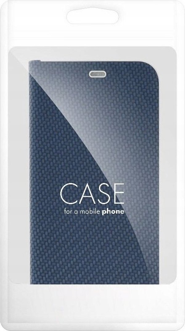 OEM Καμπύρα LUNA Βιβλίο Carbon για IPHONE 16 Pro Max μπλε