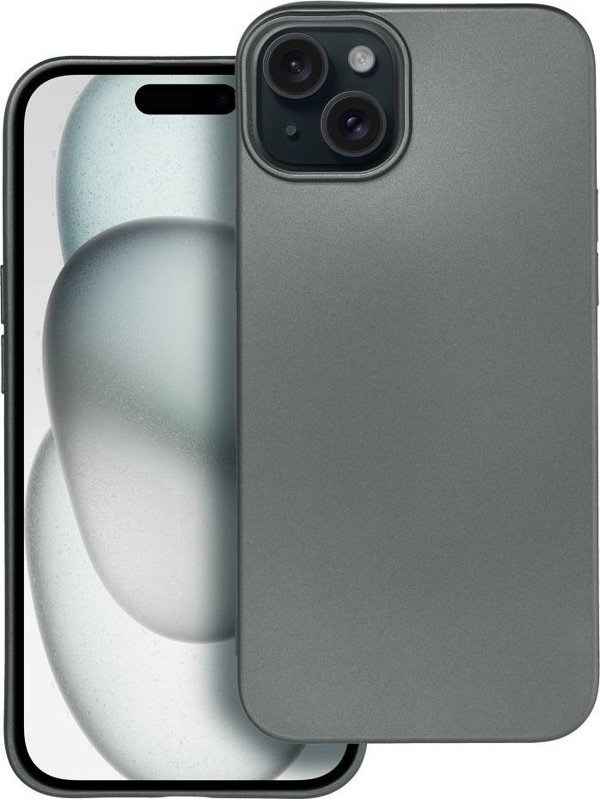 OEM Θήκη METALLIC για IPHONE 15 Plus γκρι