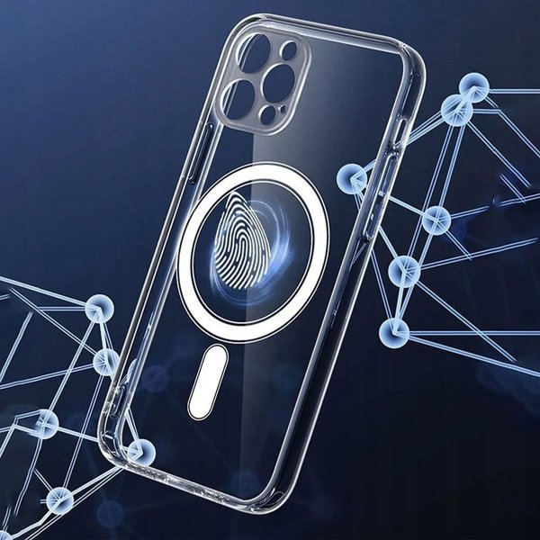 OEM Θήκη CLEAR MAG COVER (MID) συμβατή με MagSafe για SAMSUNG S24 Ultra διαφανής