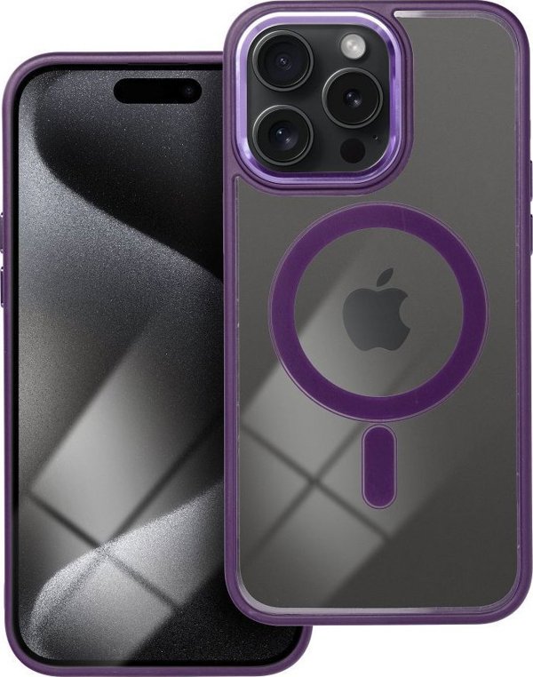 OEM Θήκη COLOR EDGE MAG COVER συμβατή με MagSafe για IPHONE 15 Pro Max μωβ