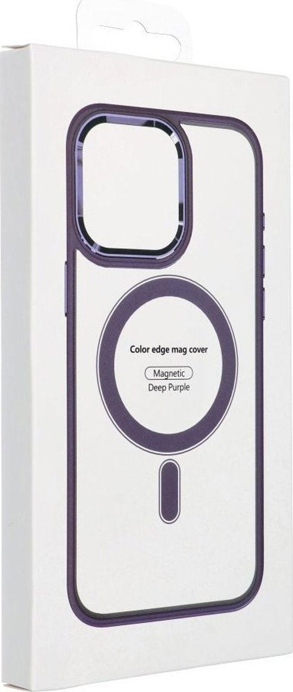 OEM Θήκη COLOR EDGE MAG COVER συμβατή με MagSafe για IPHONE 15 Pro Max μωβ