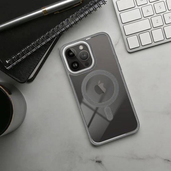 OEM Θήκη COLOR EDGE MAG COVER συμβατή με MagSafe για IPHONE 15 Pro τιτάνιο γκρι