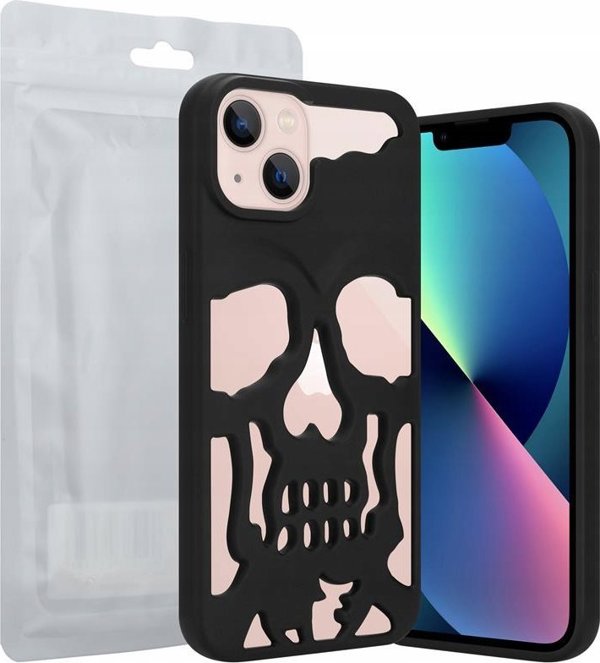 OEM ΘΗΚΗ ΚΡΑΝΙΟ IPHONE 14 PLUS, ΜΑΤ ΜΑΥΡΟ / CZARNY