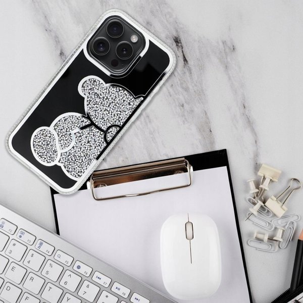 OEM Θήκη TEDDY BEAR για IPHONE 14 Pro Max ασημί