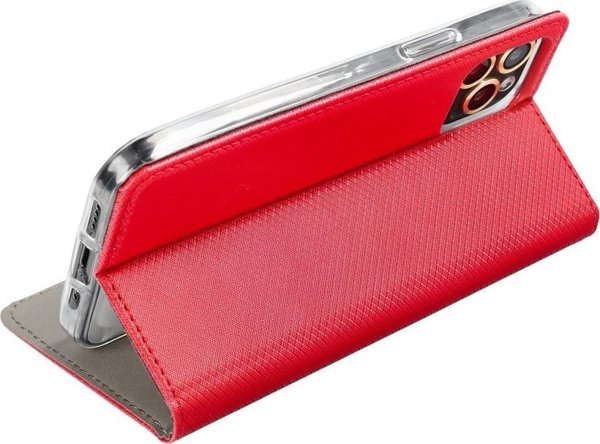 OEM Kabura SMART CASE Book για MOTOROLA Edge 40 Neo κόκκινο
