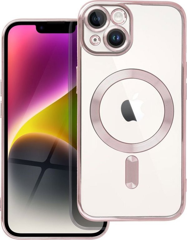 OEM Θήκη ELECTRO MAG COVER συμβατή με MagSafe για IPHONE 14 ροζ χρυσό