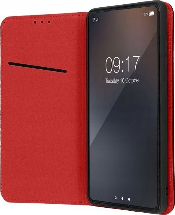 OEM Καμπύρα SMART PRO Βιβλίο δερμάτινο για SAMSUNG A55 5G μπορντό