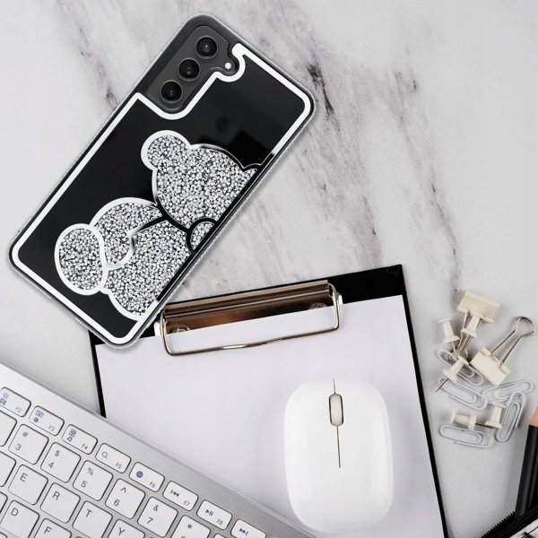 OEM Θήκη TEDDY BEAR για SAMSUNG A54 ασημί