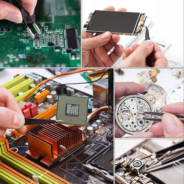OEM Σετ 9 ακριβείας λαβίδες + θήκη