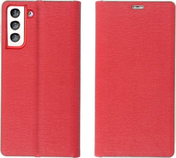 OEM Kabura LUNA Book Gold do SAMSUNG A54 5G czerwony