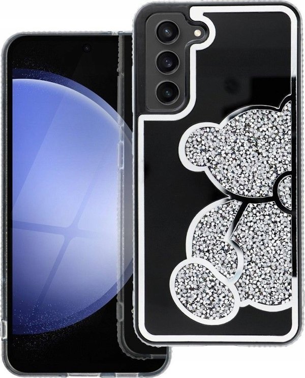 OEM Θήκη TEDDY BEAR για SAMSUNG S24 ασημί