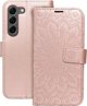 OEM Θήκη MEZZO Book για SAMSUNG S23 mandala ροζ χρυσό
