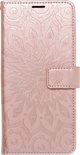 OEM Θήκη MEZZO Book για SAMSUNG S23 mandala ροζ χρυσό
