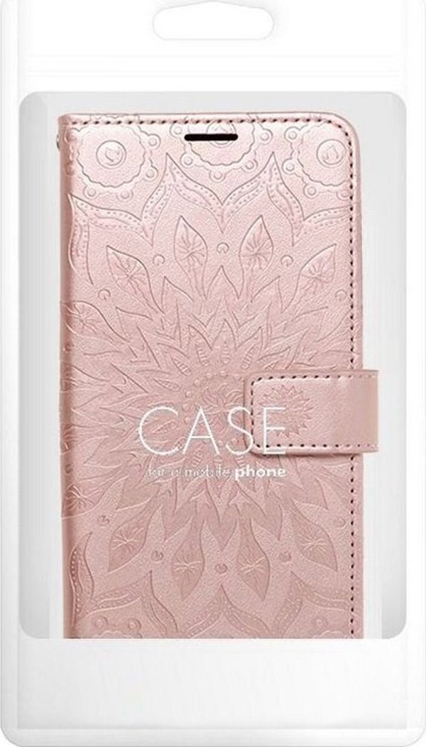 OEM Θήκη MEZZO Book για SAMSUNG S23 mandala ροζ χρυσό
