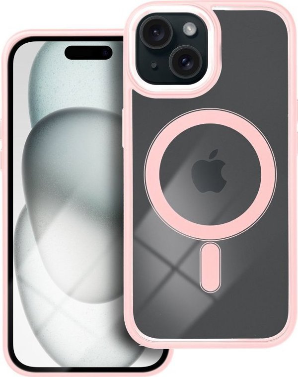 OEM Θήκη COLOR EDGE MAG COVER συμβατή με MagSafe για IPHONE 15 ροζ