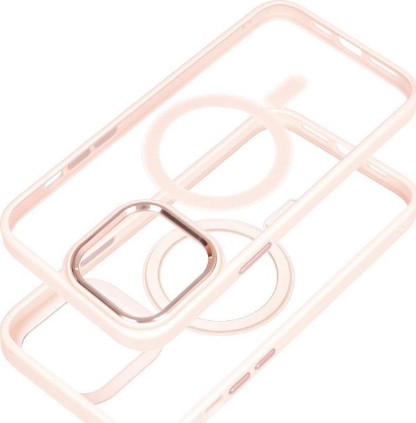 OEM Θήκη COLOR EDGE MAG COVER συμβατή με MagSafe για IPHONE 15 ροζ