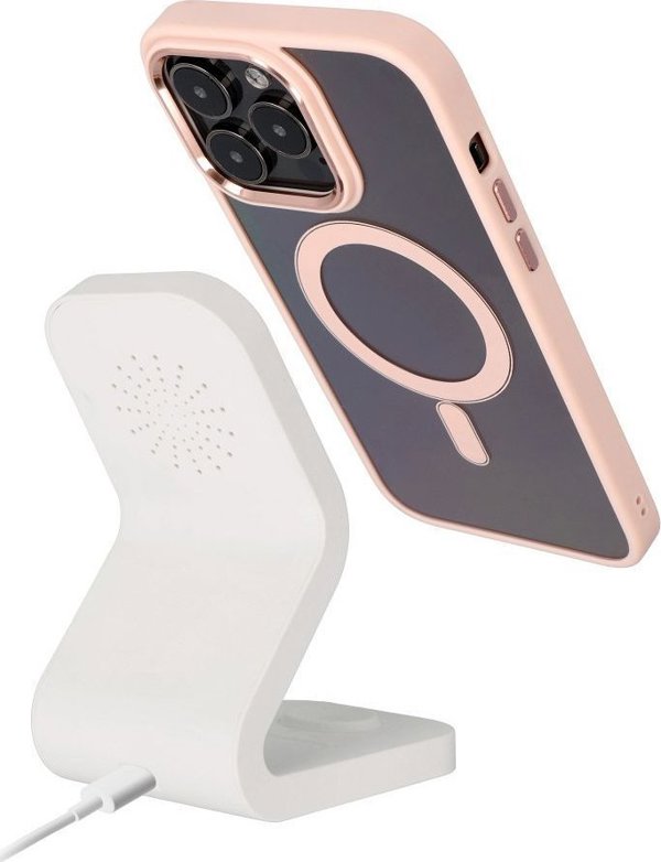 OEM Θήκη COLOR EDGE MAG COVER συμβατή με MagSafe για IPHONE 15 ροζ