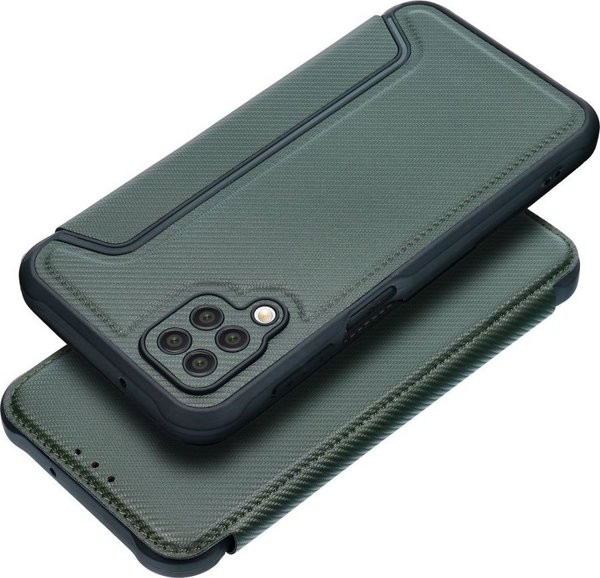OEM Καμπουρά RAZOR Book για SAMSUNG A12 σκούρο πράσινο