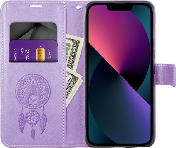 OEM Kabura MEZZO Book για SAMSUNG A23 5G ονειροπαγίδα μοβ
