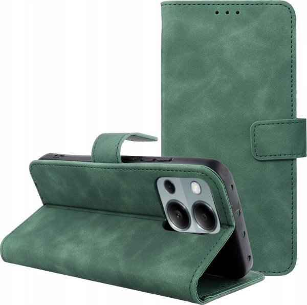 OEM Kabura TENDER Book για το XIAOMI Redmi Note 13 Pro 4G / POCO M6 Pro 4G πράσινο