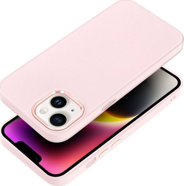 OEM Θήκη FRAME για IPHONE 13 ροζ πούδρα