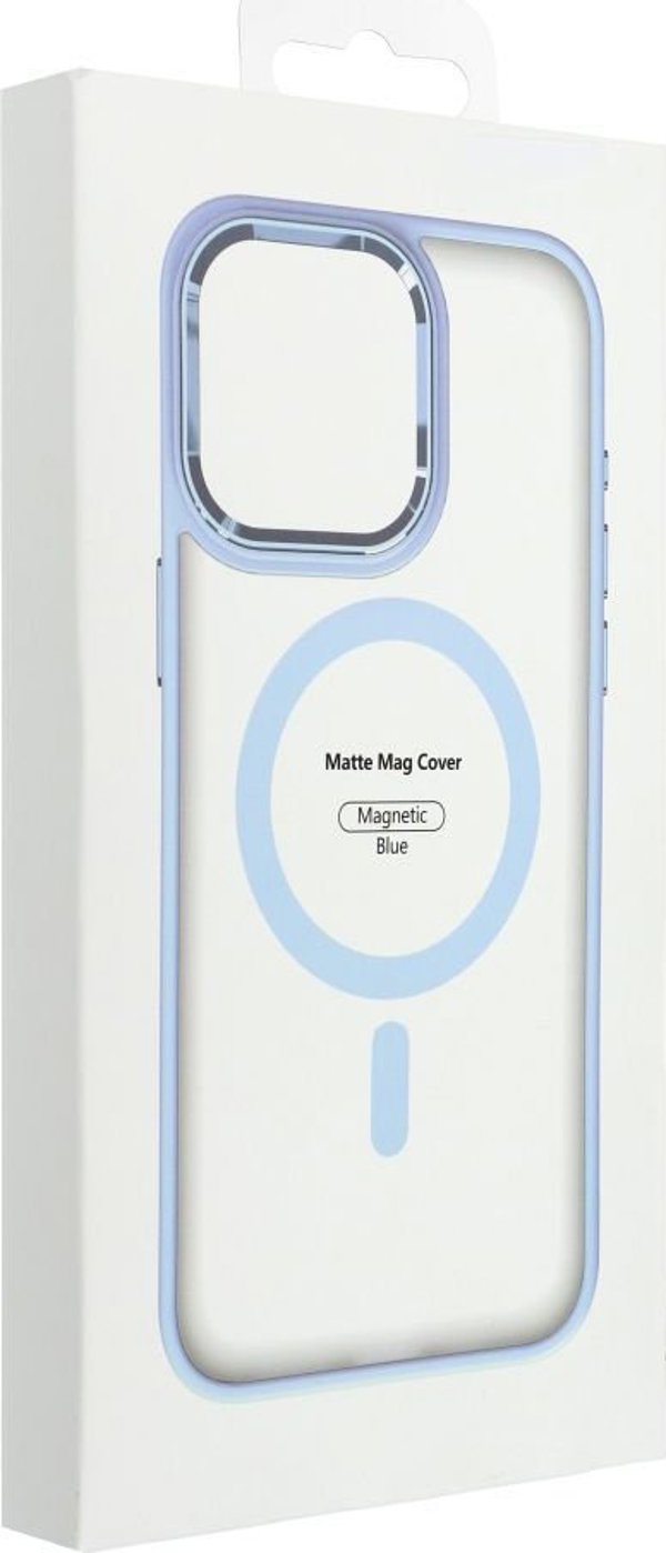 OEM Θήκη MATTE MAG COVER συμβατή με MagSafe για IPHONE 16 Plus μπλε