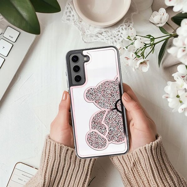 OEM Θήκη TEDDY BEAR για SAMSUNG S24 Ultra ροζ