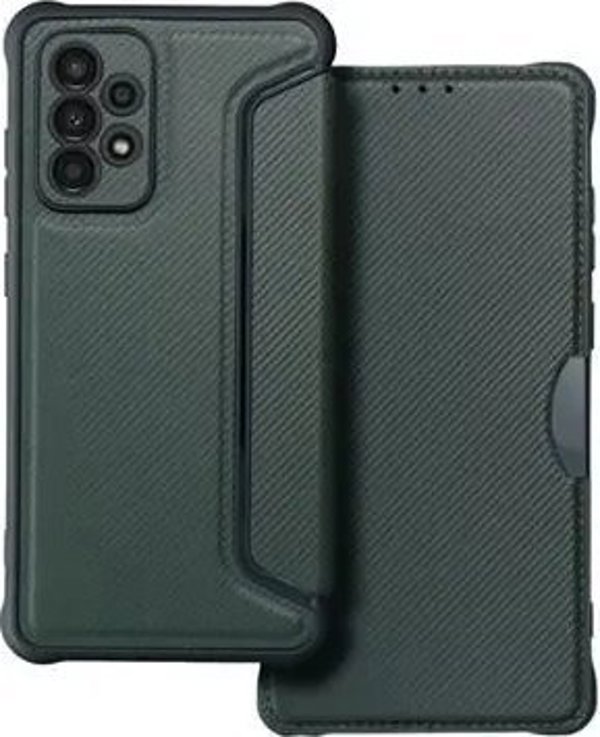 OEM Καμπουρά RAZOR Book για SAMSUNG A52 5G / A52 LTE ( 4G ) / A52s 5G σκούρο πράσινο