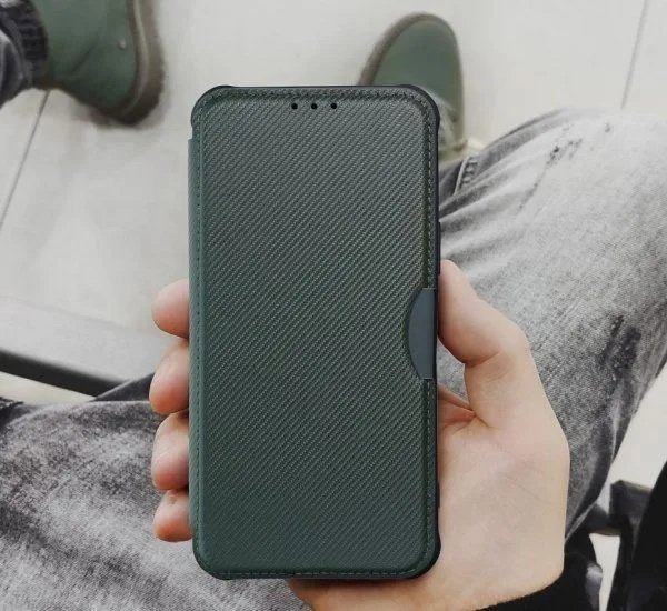 OEM Καμπουρά RAZOR Book για SAMSUNG A52 5G / A52 LTE ( 4G ) / A52s 5G σκούρο πράσινο
