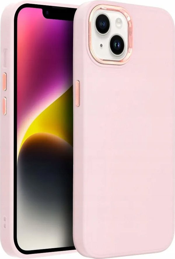 OEM Θήκη FRAME για SAMSUNG A15 4G / A15 5G σε πουδρέ ροζ