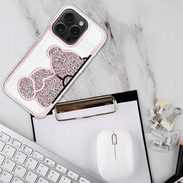 OEM Θήκη TEDDY BEAR για IPHONE 16 ροζ