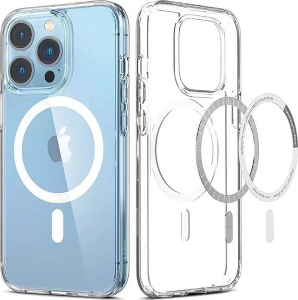 OEM Θήκη CLEAR MAG COVER συμβατή με MagSafe για IPHONE 14 διαφανής